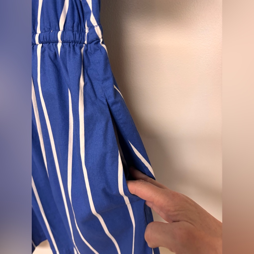 J. Crew Blue and White Striped Shirt Dress - Women’s 12 - Picture 4 of 11